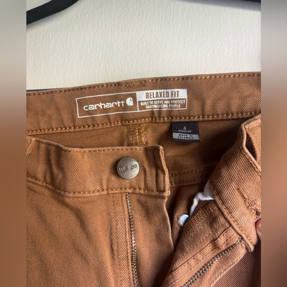 Carhartt Women's Brown Work Pants - Picture 6 of 7